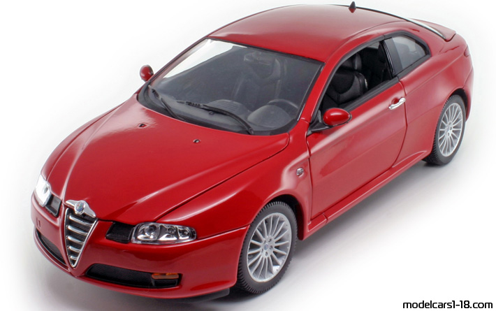 2003 - Alfa Romeo GT Welly 1/18 (Червен) Предна лява страна