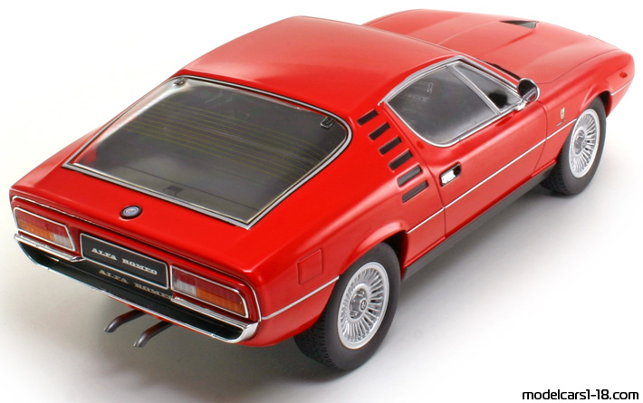 1970 - Alfa Romeo Montreal KK-Scale 1/18 (Червен) Задна дясна страна