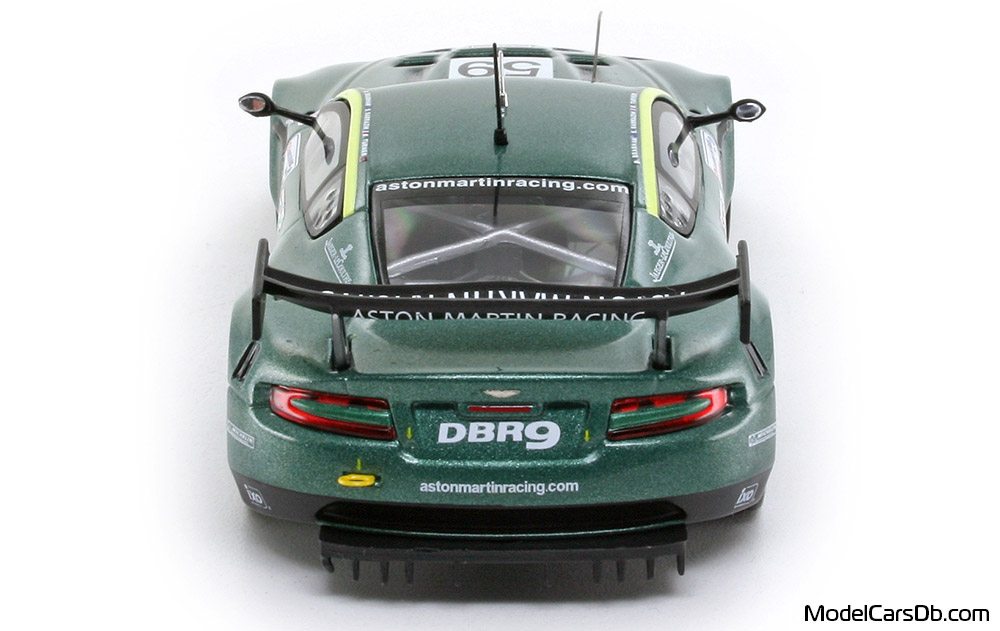 2005 - Aston Martin DBR9 IXO 1/43 (Зелен / Зелен) Задница