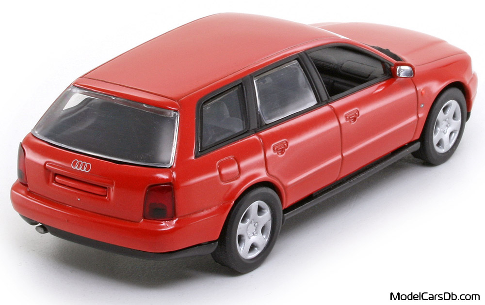 1996 - Audi A4 Avant (B5) Minichamps 1/43 (Червен) Задна дясна страна