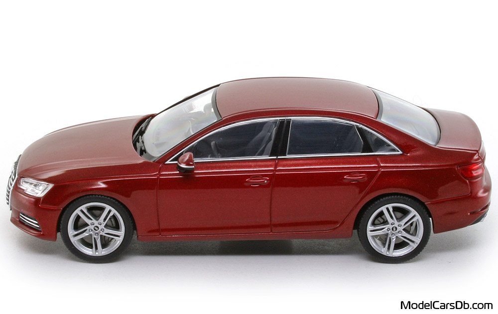 2016 - Audi A4 (B9) Spark 1/43 (Червен) Страна