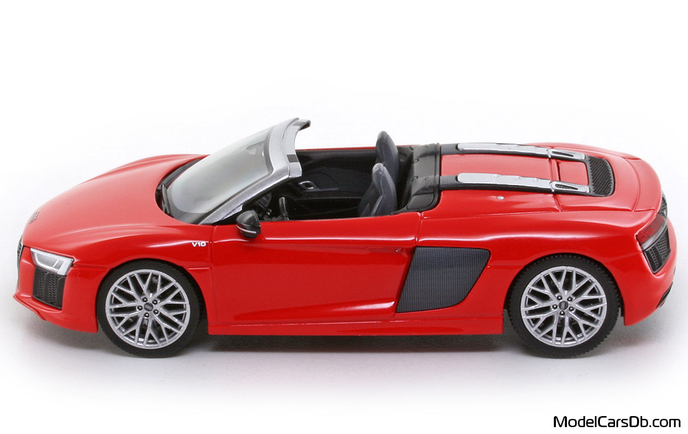 2015 - Audi R8 V10 Spyder (4S) Herpa 1/43 (Red) Страна