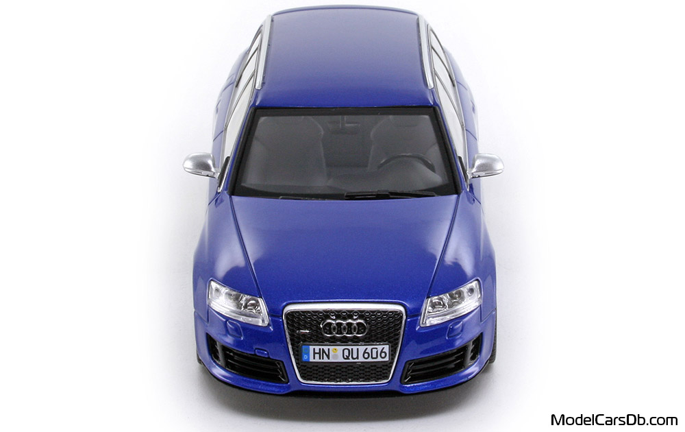2008 - Audi RS6 Avant (C6) Minichamps 1/43 (Син) Предница