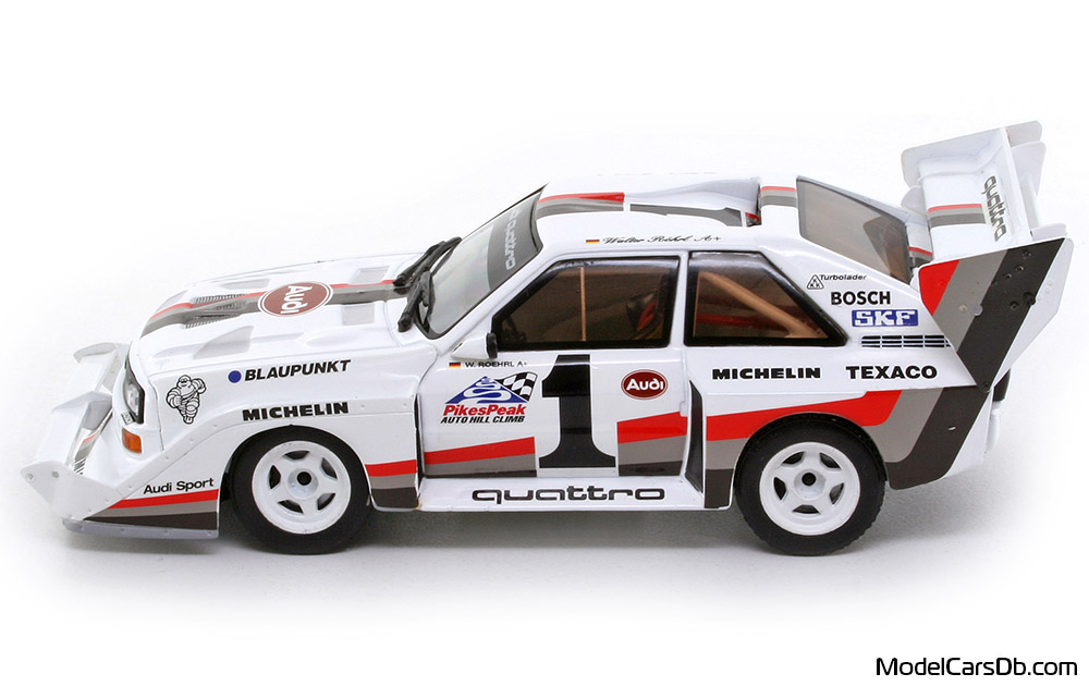 1987 - Audi Sport Quattro S1 Minichamps 1/43 (Бял / Кафяв) Страна