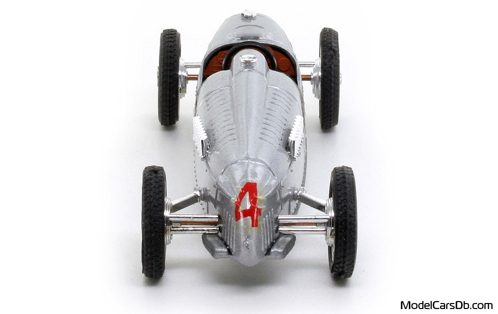 1936 - Auto Union Type C Brumm 1/43 (Сребрист) Задница
