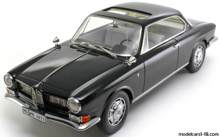 1961 - BMW 3200 CS Neo Scale Models 1/18 (Черен) Предна лява страна