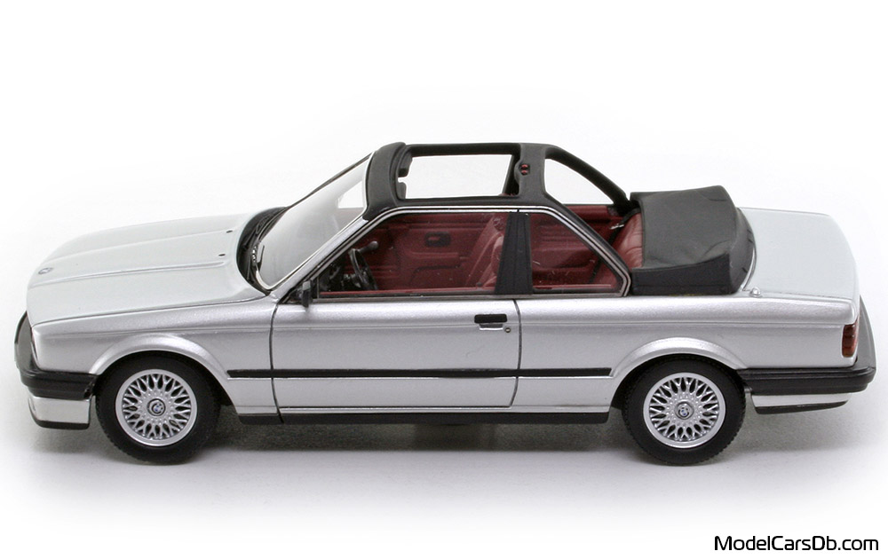 1986 - BMW 325i Baur (E30) Neo Scale Models 1/43 (Сребрист) Страна