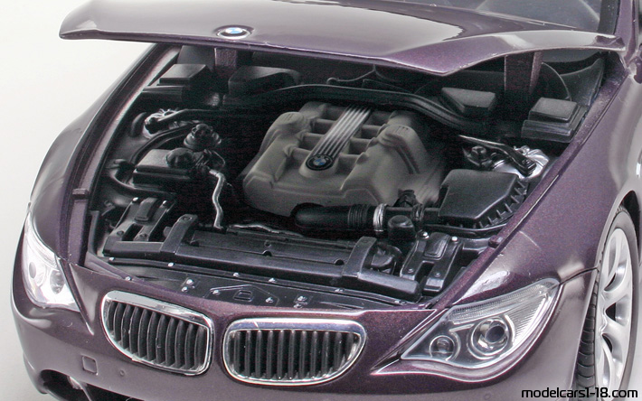 2005 - BMW 645 Ci (E64) Welly 1/18 (Лилав) Двигател