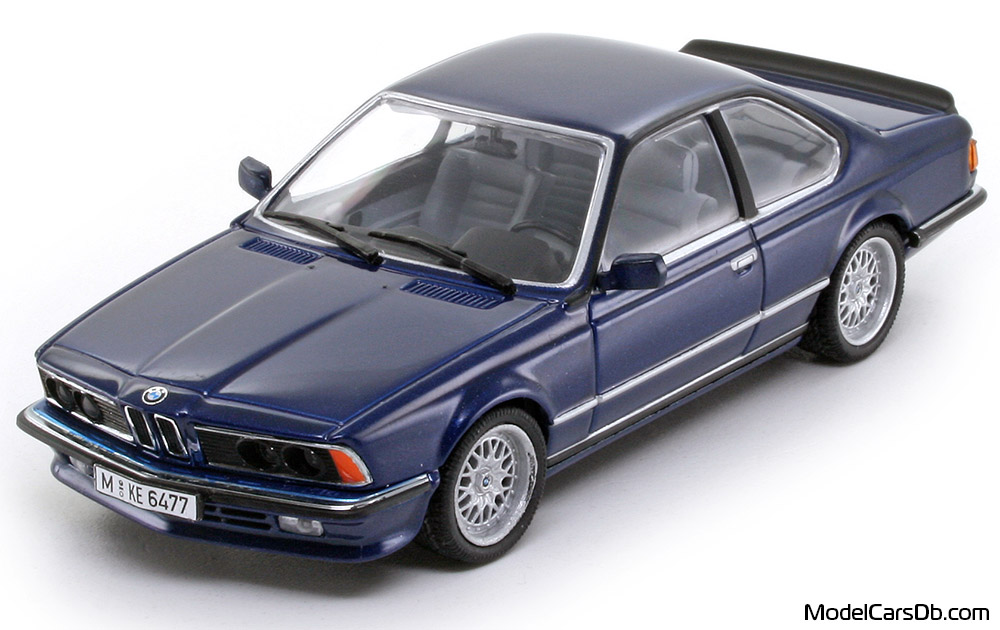 1984 - BMW M 635 CSi (E24) Minichamps 1/43 (Син) Предна лява страна