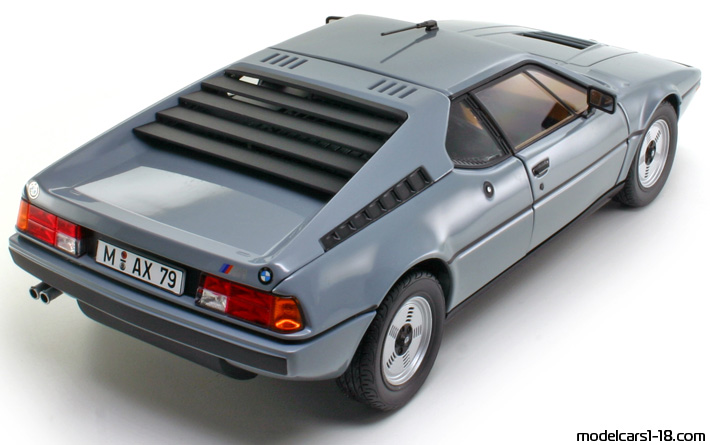 1980 - BMW M1 (E26) Norev 1/18 (Сив) Задна дясна страна