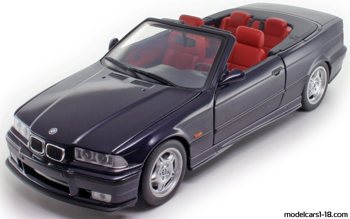 1992 - BMW M3 (E36) UT 1/18 (Лилав) Предна лява страна