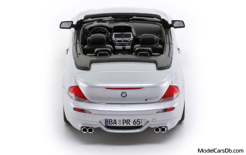 2006 - BMW M6 (E64) Minichamps 1/43 (Сребрист) Задница