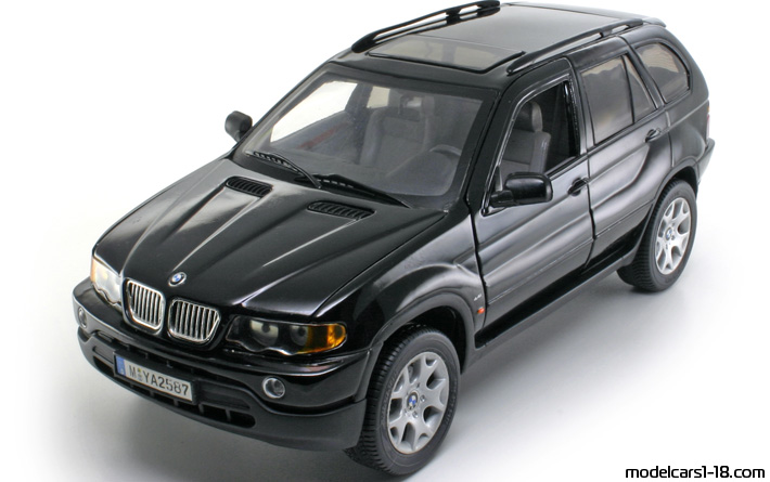 1999 - BMW X5 (E53) Anson 1/18 (Black) Предна лява страна