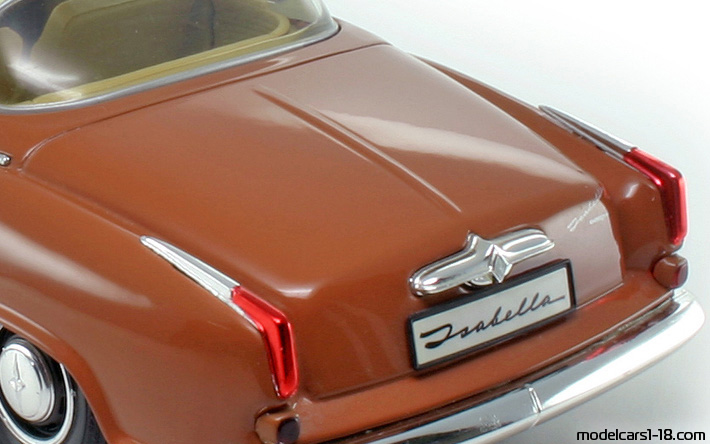 1955 - Borgward Isabella Revell 1/18 (Оранжев / Бял) Багажник / Отварящи се фарове