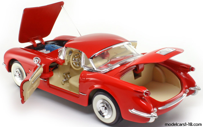 1954 - Chevrolet Corvette C1 Mira 1/18 (Red) Отваряеми части