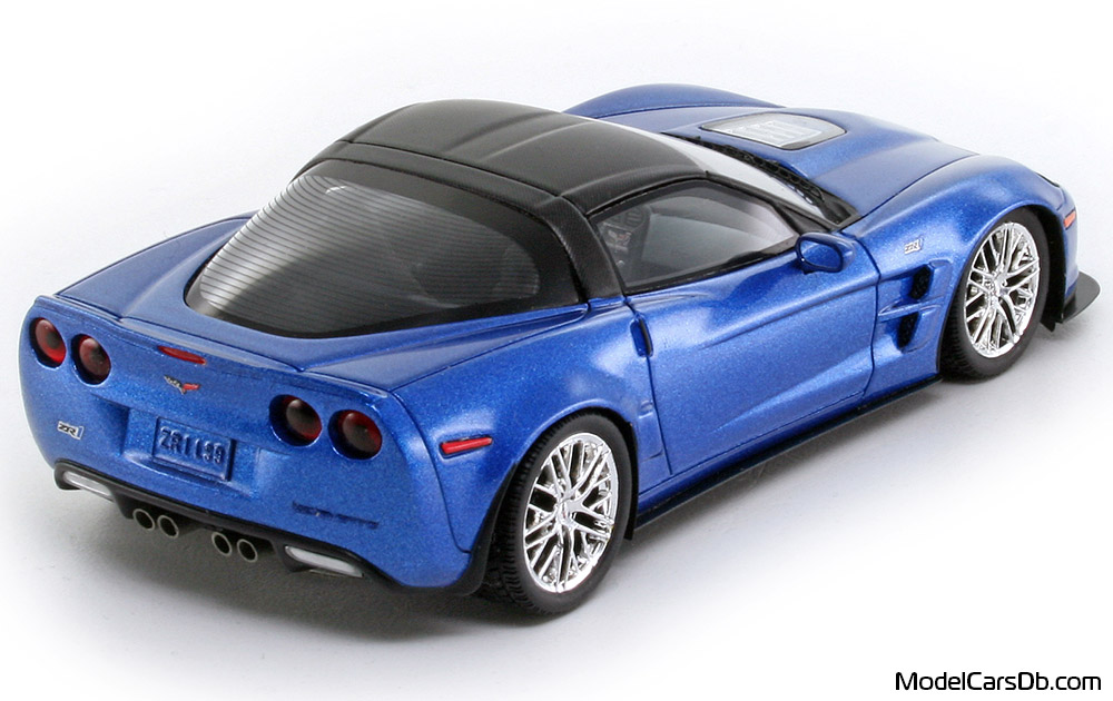 2010 - Chevrolet Corvette C6 ZR1 Spark 1/43 (Син) Задна дясна страна