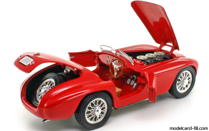 1948 - Ferrari 166 MM Hot Wheels 1/18 (Червен) Отваряеми части