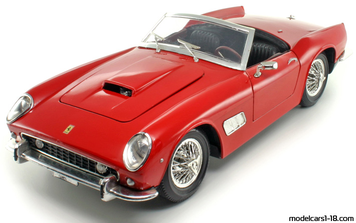 1958 - Ferrari 250 GT California Polistil 1/16 (Червен) Предна лява страна