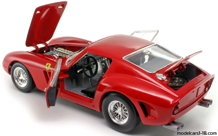 1962 - Ferrari 250 GTO Hot Wheels 1/18 (Червен) Отваряеми части