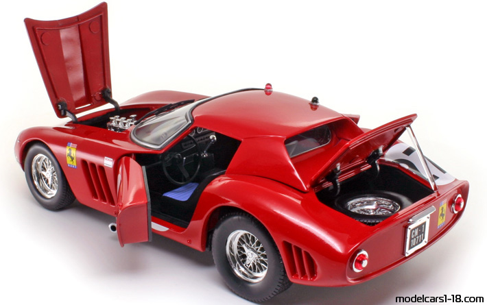 1964 - Ferrari 250 GTO Jouef Evolution 1/18 (Червен / Бял) Отваряеми части