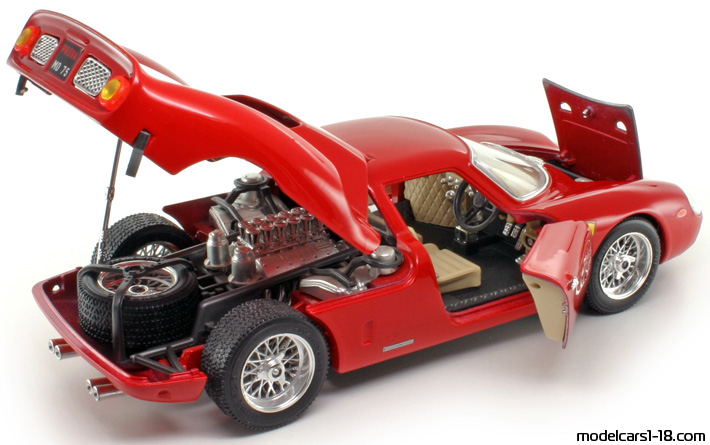 1964 - Ferrari 250 LM (Le Mans) Bburago 1/18 (Червен) Отваряеми части