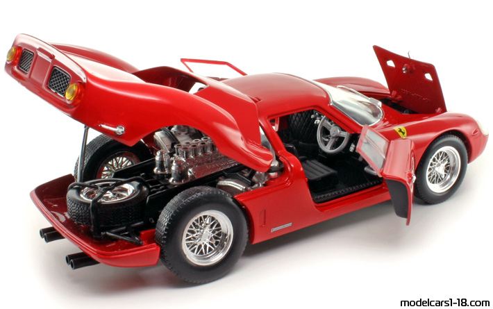 1964 - Ferrari 250 LM (Le Mans) Hot Wheels 1/18 (Червен) Отваряеми части