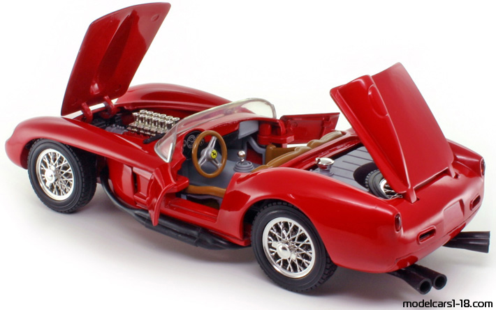 1957 - Ferrari 250 Testa Rossa Hot Wheels 1/18 (Червен) Отваряеми части