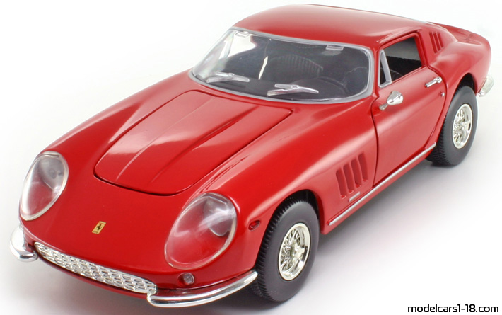 1966 - Ferrari 275 GTB/4 ERTL 1/18 (Червен) Предна лява страна