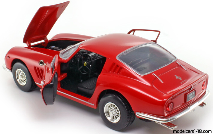 1966 - Ferrari 275 GTB/4 ERTL 1/18 (Червен) Отваряеми части