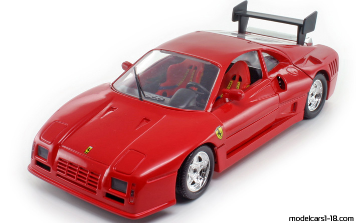 1986 - Ferrari 288 GTO Evoluzione Jouef Evolution 1/18 (Червен) Предна лява страна