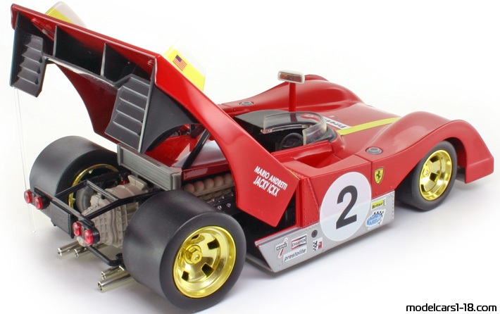 1972 - Ferrari 312 PB (312 P) Shell Collection 1/18 (Червен / Жълт) Отваряеми части