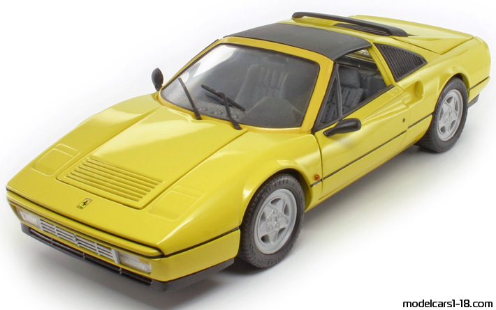 1985 - Ferrari 328 GTS Anson 1/18 (Жълт) Предна лява страна