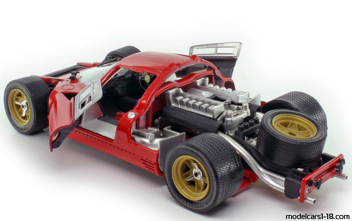 1967 - Ferrari 330 P4 Jouef Evolution 1/18 (Червен) Отваряеми части