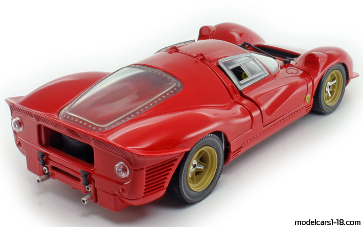 1967 - Ferrari 330 P4 Jouef Evolution 1/18 (Червен) Задна дясна страна
