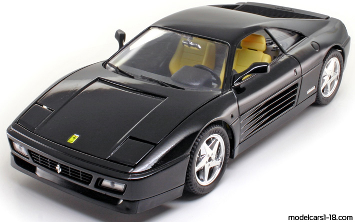 1989 - Ferrari 348 TB Mira 1/18 (Black) Предна лява страна