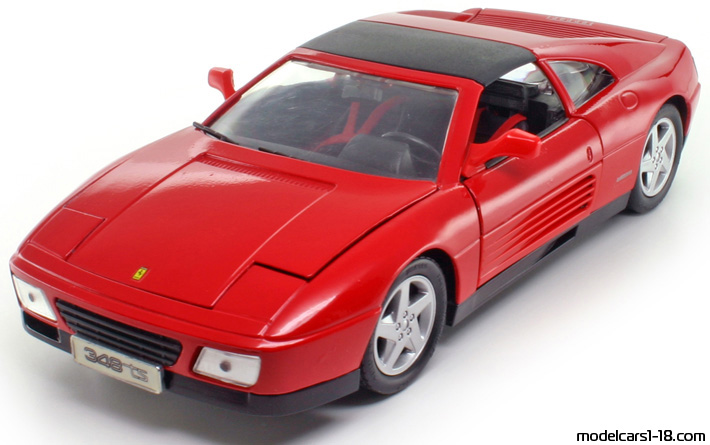 1989 - Ferrari 348 TS Maisto 1/18 (Red) Предна лява страна