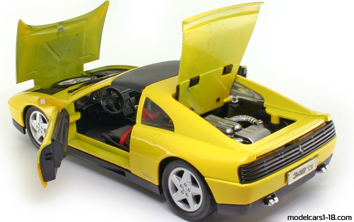 1989 - Ferrari 348 TS Maisto 1/18 (Жълт) Отваряеми части