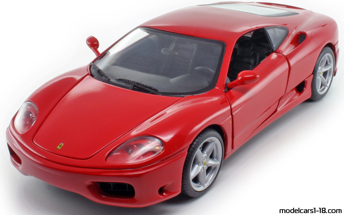 1999 - Ferrari 360 Modena Hot Wheels 1/18 (Червен) Предна лява страна