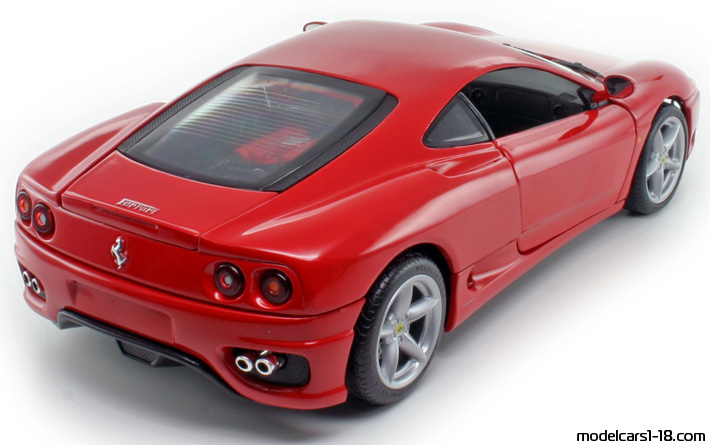 1999 - Ferrari 360 Modena Hot Wheels 1/18 (Червен) Задна дясна страна