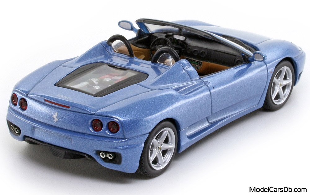 2000 - Ferrari 360 Spider Altaya 1/43 (Син) Задна дясна страна