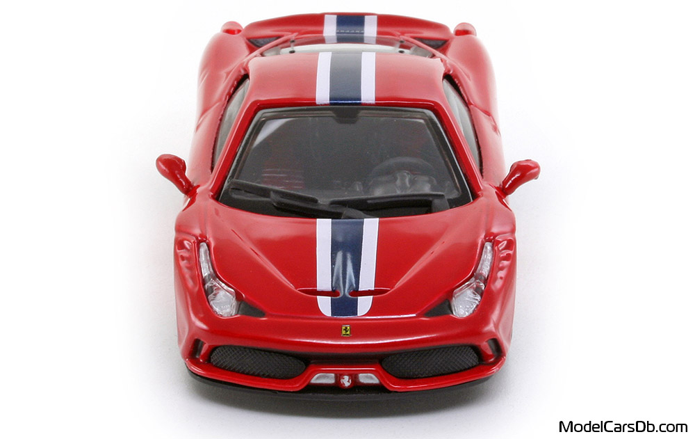 2013 - Ferrari 458 Speciale Bburago 1/43 (Red / Син) Предница