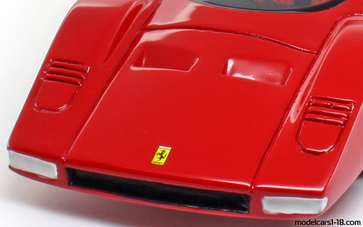 1969 - Ferrari 512 S Speciale Pininfarina Concept SM Model Art 1/18 (Червен) Багажник / Отварящи се фарове
