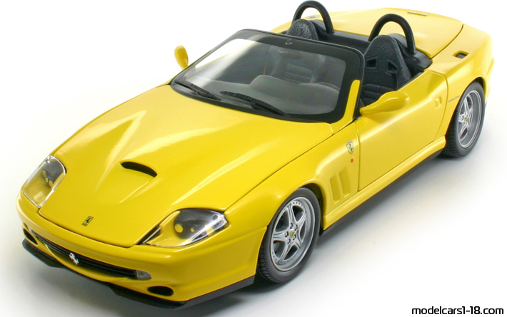 2000 - Ferrari 550 Barchetta Hot Wheels 1/18 (Black) Предна лява страна