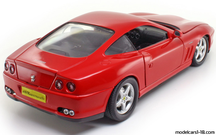 1996 - Ferrari 550 Maranello Anson 1/18 (Червен) Задна дясна страна