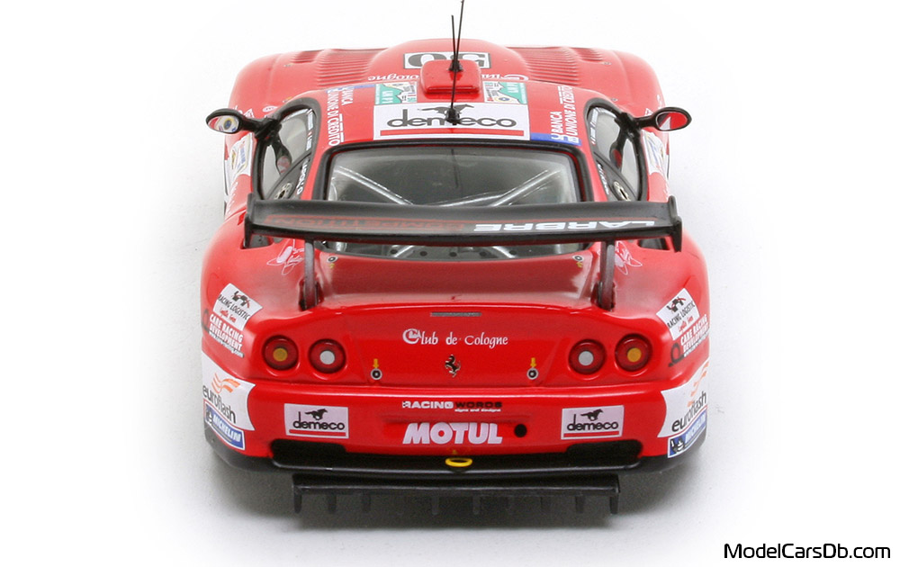 2006 - Ferrari 550 Maranello IXO 1/43 (Червен / Бял) Задница