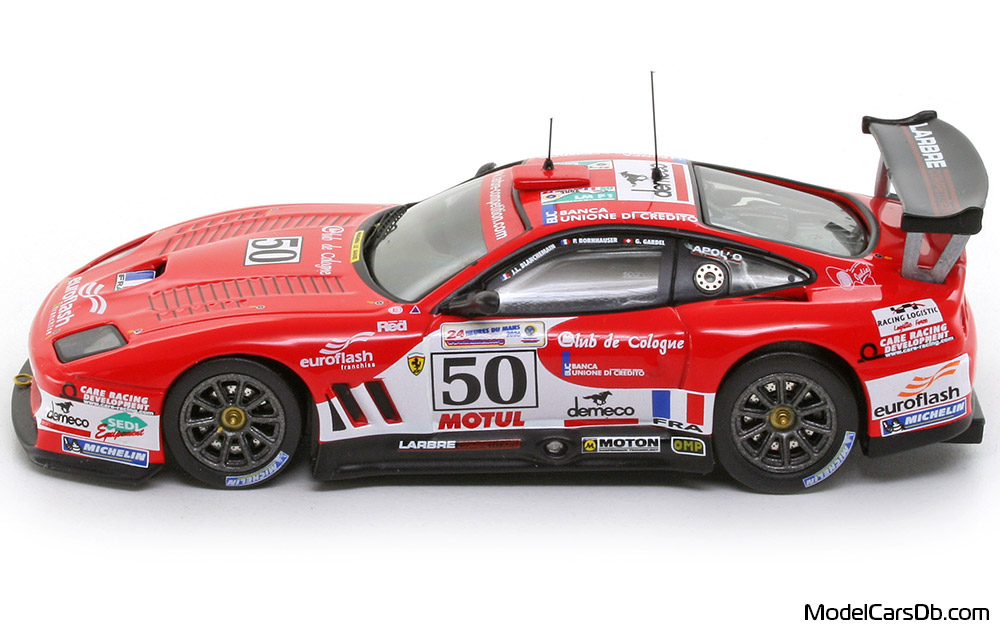 2006 - Ferrari 550 Maranello IXO 1/43 (Червен / Бял) Страна