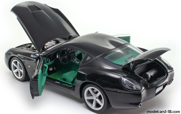2006 - Ferrari 575 GTZ Zagato Elite 1/18 (Черен) Отваряеми части
