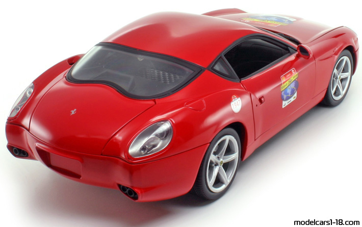 2006 - Ferrari 575 GTZ Zagato Hot Wheels 1/18 (Червен) Задна дясна страна