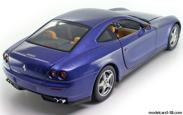 2003 - Ferrari 612 Scaglietti Hot Wheels 1/18 (Син) Задна дясна страна