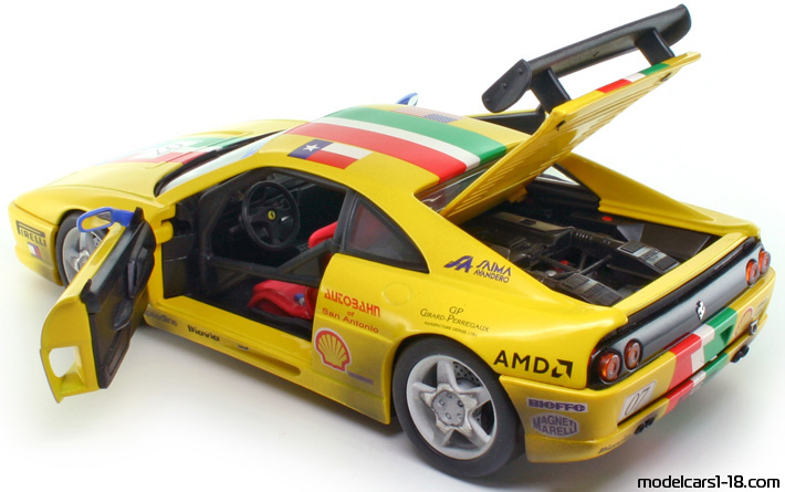 1995 - Ferrari F355 Challenge Hot Wheels 1/18 (Сребрист) Отваряеми части